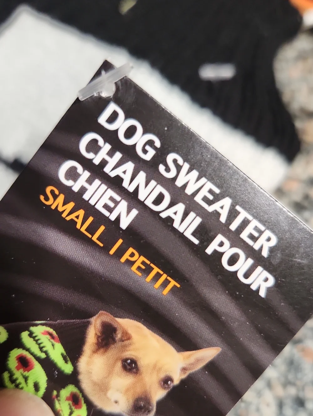 Mew Skeleton Dog Sweater- Small